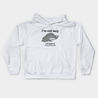 I'm not lazy cat Kids Hoodie